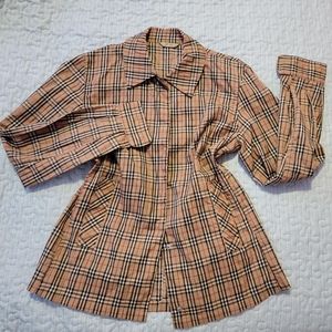 Women's plaid jacket